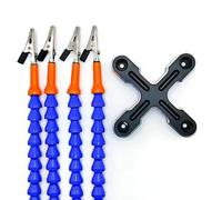 Precise Helping Hand Electronics Soldering Helper with Four Articulated Arms and Secure Holding Clips Helping Hand Third Tool