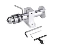 Precise Live Revolving Centre Lathe Accessory High Durability Steel Construction for Mini Lathe Machine DIY Woodworking Silver 170mm Includes 3 Wrenches