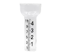 Precise Rain Gauge High-Quality with Measuring Scale Cup Function for Outdoor Use (White2, 17.5 cm)