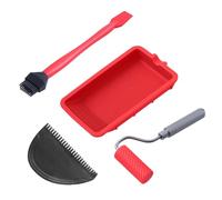 Precise Silicone Adhesive Roller for Reusable Brush Head with Antileakage Design for Sticky Project Workshop Use Professional Adhesive Spreading Tool