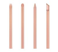 Precise Solder Iron Tips Flat/Horse Hoof Head/Round Tip for 30W 40W 60W External Heat Welders Efficient Design Solder Head