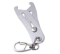 Precise Thread Size Checker Keychain,Caliper Gauge Key Ring,Nut and Bolt Head Size Catcher,Portable Bolt Finder Sizer for Measure Tools