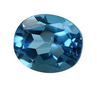 Precise Traders 7.25 Ratti Blue Topaz (6.6 carats) Original stone and certified by GLI Neel Pukhraj precious stone unheated and unworked for astrological purposes, crystal, topaz, Crystal, Topaz,