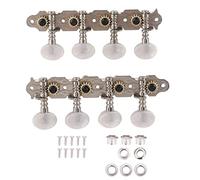 Precise Tuning Pegs with 14:1 Gear Ratio for Mandolin Instruments 8 String Mandolin Machine Heads 4L 4R with Complete Fittings for Easy Installation