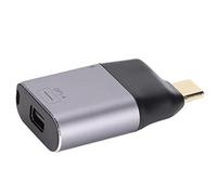 Precise Type-C Mini DisplayPort Adapter with Power Port 4K Resolution for Phone Tablet Laptop Connectivity| Alloy Portable Design for Business Office| PD Fast Charging Support 100W Academic