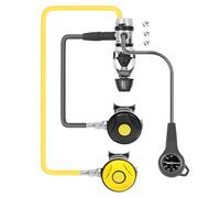 Precisely Scubas Diving Regulator with Pressure Gauge 1st Stage for Safe Underwater Exploration Breathing with Real Time Air Pressure