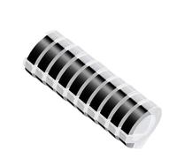 PrecisGear 10PK Labels Compatible With 3D Embossing Label Tapes Replacement 12965 1540 1610 1880 E-101 Label Maker 3D PVC DIY Tapes(Maroon Red)