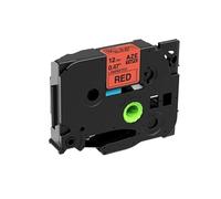 PrecisGear 12mm 1/5/6/10Pk Mixed Colors Label Tape Compatible With TZE231 131 631 431 335 For Label Maker Models PT-D600 PTH110 PTP710BT(1PK Black on Red)