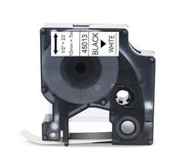 PrecisGear 1PCS Compatible With 19mm Label D1 Tape 45013 45018 40913 43613 45803 53713 160 280 450(Black on Silver)