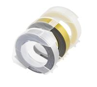 PrecisGear 3PK 3D Embossing Tape 9mm DIY Plastic Label Tape Compatible With E-101 E-202 E-303 Label Maker For 8K1927225B(17)