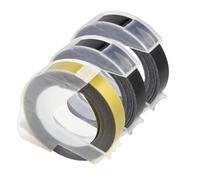 PrecisGear 3PK 3D Embossing Tape 9mm DIY Plastic Label Tape Compatible With E-101 E-202 E-303 Label Maker For 8K1927225B(04)