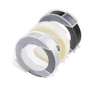 PrecisGear 3PK 3D Embossing Tape 9mm DIY Plastic Label Tape Compatible With E-101 E-202 E-303 Label Maker For 8K1927225B(13)