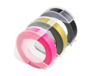 PrecisGear 3PK 3D Embossing Tape 9mm DIY Plastic Label Tape Compatible With E-101 E-202 E-303 Label Maker For 8K1927225B(11)