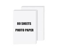 PrecisGear 4x6'' Photo Paper Compatible With Liene Amber M100 M200 Cartridge Refill CISS System Works With DHP512 513(80 Paper)