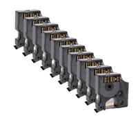 PrecisGear 5 10Pcs Compatible D1 45013 45018 45010 12mm Label Tape Black On White Yellow Works With 160 280 Label Printer Compatible with D1(10PK Gold on Black)