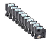 PrecisGear 5 10Pcs Compatible D1 45013 45018 45010 12mm Label Tape Black On White Yellow Works With 160 280 Label Printer Compatible with D1(10PK Blue on White)