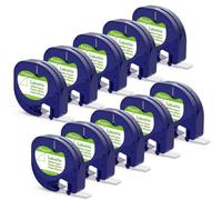 PrecisGear 5-20pcs Label Tape 91200 91330 White Paper 12mmx4m Compatible With LT-100H LT-100T 200B QX50 Label Printer Maker Third Party Accessory(10 Pack)