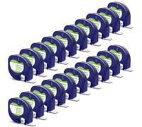 PrecisGear 5-20pcs Label Tape 91200 91330 White Paper 12mmx4m Compatible With LT-100H LT-100T 200B QX50 Label Printer Maker Third Party Accessory(20 Pack)