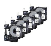 PrecisGear 5Pcs 9mm Black On White Heat Shrink Tube Label Compatible With Rhion 4200 5200 Label Printer Compatible with 18053