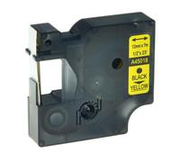 PrecisGear Black On White Label Tape 19mm Compatible With D1 45013 40913 43613 Label Maker(Black on Yellow)