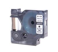 PrecisGear Black On White Label Tape 19mm Compatible With D1 45013 40913 43613 Label Maker(White on Red)