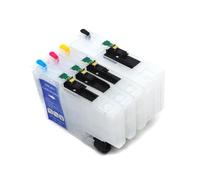 PrecisGear Compatible With 4Color America LC404 Empty Refill Ink Cartridge With Chip MFC-J1205W MFC-J1215W J1205 J1215 Universal Fit