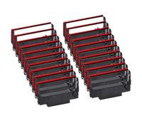 PrecisGear Compatible With Ink Print Ribbon 10/20Pcs For ERC30 ERC34 ERC38 TM-U220PD U230 U210A TM-U370 U300C M188B M188D(Red Black-20pcs)