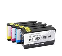 PrecisGear Ink Cartridge For 937 938 936 Compatible With 9110e 9120e 9130e 9720e 9730e 9110b 9120b 9130b 9720 9730(938e 4Color 1set)