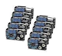 PrecisGear Label 6mm 9mm 12mm Black On White 3PK 6PK 10PK Compatible With XR6WE XR9WE XR12WE Label KL120 KL60 KL820 8K1927225B(Black on Blue)