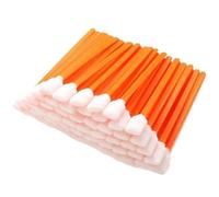 PrecisGear Printer Cleaning Swab With Solvent Sponge Foam Sticks For Ink Toner Dust Removal DTF Print Heads Compatible Various(50pcs orange)