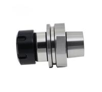 Precision 0.001~0.002 HSK63F ER16 ER25 ER32 ER40 70L G2.5 RPM/30000 CNC Tool Holder of High-Speed Woodworking Machine Mill Chuck Holder(HSK63F-ER25-70)