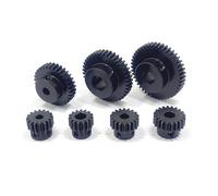 Precision 0.8M Spur S45C Steel Gear 15-90 Teeth Metal Reduction Engraving Machine electronic starter Transmission Gear Set MQXFCZUX(6mm,1 Piece-44 Teeth)