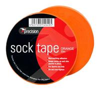 Precision 10 Pack - 19mm X 33M Orange Sock Tape - Football Shin Guard Pads Holder Tape