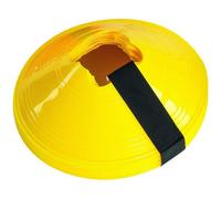Precision 10 Pack 200mm Round Saucer Cone Marker Set Yellow Flexible Pitch Court Training