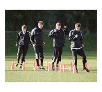 Precision 10 Pack Agility Hurdle Set - Adjustable Height Football & Sports Training Drill