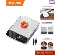 Precision 10kg Kitchen Scale - Waterproof, Hold & Tare Functions Included