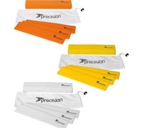 Precision 15 Pack 34X7Cm Rectangular Rubber Marker Set - Orange - Non-Slip Indoor Pitch