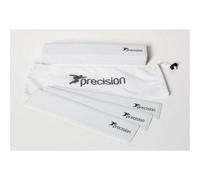 Precision 15 Pack 34X7Cm Rectangular Rubber Marker Set - White - Non-Slip Indoor Pitch