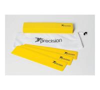 Precision 15 Pack 34X7Cm Rectangular Rubber Marker Set - Yellow - Non-Slip Indoor Pitch