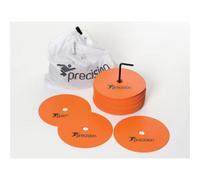 Precision 20 Pack 15Cm Orange Flat Rubber Pitch Marker Discs - Ultra Slim Outdoor Sports