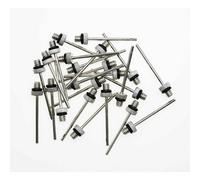 Precision 24 Pack - 2mm Thin Ball Inflator Needle Adapters - Football Pump Screw Thread