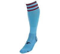 PT 3 Stripe Pro Football Socks Mens Sky/Maroon