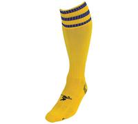 Precision 3 Stripe Pro Football Socks Junior 03-Jun Yellow/Royal