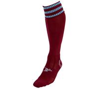 Precision 3 Stripe Pro Football Socks Junior Maroon/Sky 45080
