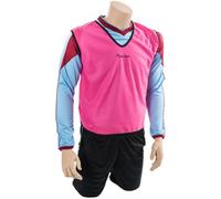 Precision 4-9 Years Kids Lightweight Sports Training Bib - Pink - Plain Football Vest