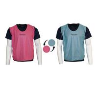 Precision 4-9 Years Kids Reversible Sports Training Bib - Pink & Sky Blue 2 Colour Vest