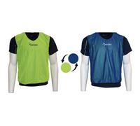 Precision 4-9 Years Kids Reversible Sports Training Bib - Yellow & Blue - 2 Colour Vest
