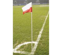 Precision 4 Pack 6Ft Football Corner Posts Set - Spiked Flexible 20mm White Flags Not Inc
