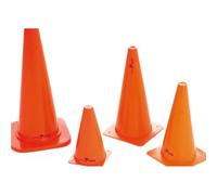Precision 4 Pack 9" Orange Vinyl Sports Traning Cones - Football Pitch Safety Markers Set