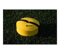 Precision 40X Yellow Near Flat Sports Pitch Markers 8.5 Inch Round Slim Cones & Carry Bag